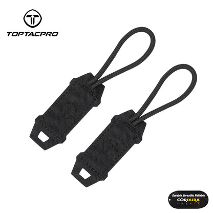 Toptacpro Tactical Zipper Pull Tab for Vest Backpack Pouch MilSim Larp Accessories 8904