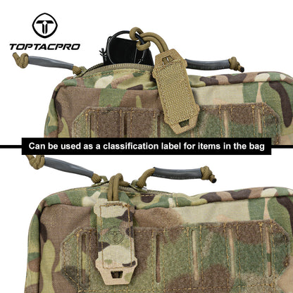 Toptacpro Tactical Zipper Pull Tab for Vest Backpack Pouch MilSim Larp Accessories 8904