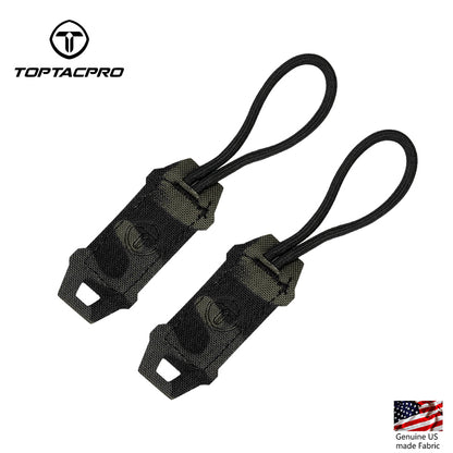 Toptacpro Tactical Zipper Pull Tab for Vest Backpack Pouch MilSim Larp Accessories 8904
