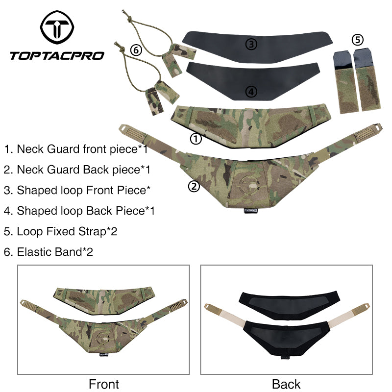 Toptacpro Neck Guard Neck Protector for JPC CPC AVS Tactical Plate Carrier 8905