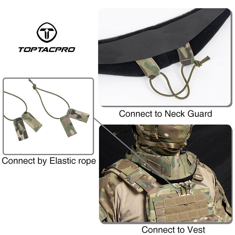 Toptacpro Neck Guard Neck Protector for JPC CPC AVS Tactical Plate Carrier 8905