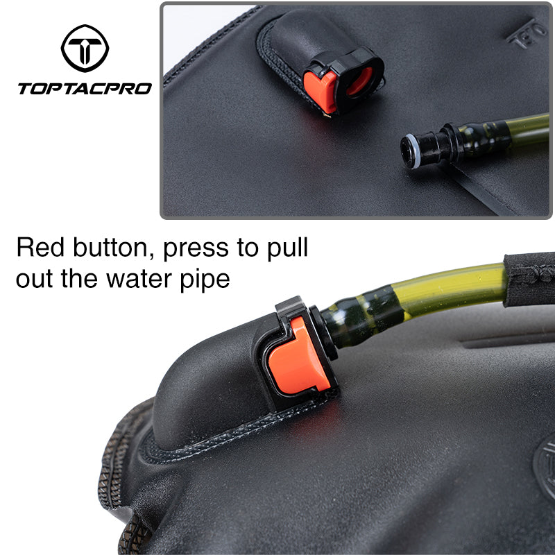 TOPTACPRO 2L Tactical Water Bladder Food Grade TPU Hydration Bladder for Backpack 8908