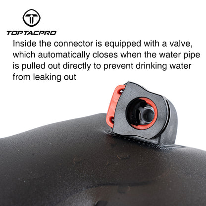 TOPTACPRO 2L Tactical Water Bladder Food Grade TPU Hydration Bladder for Backpack 8908