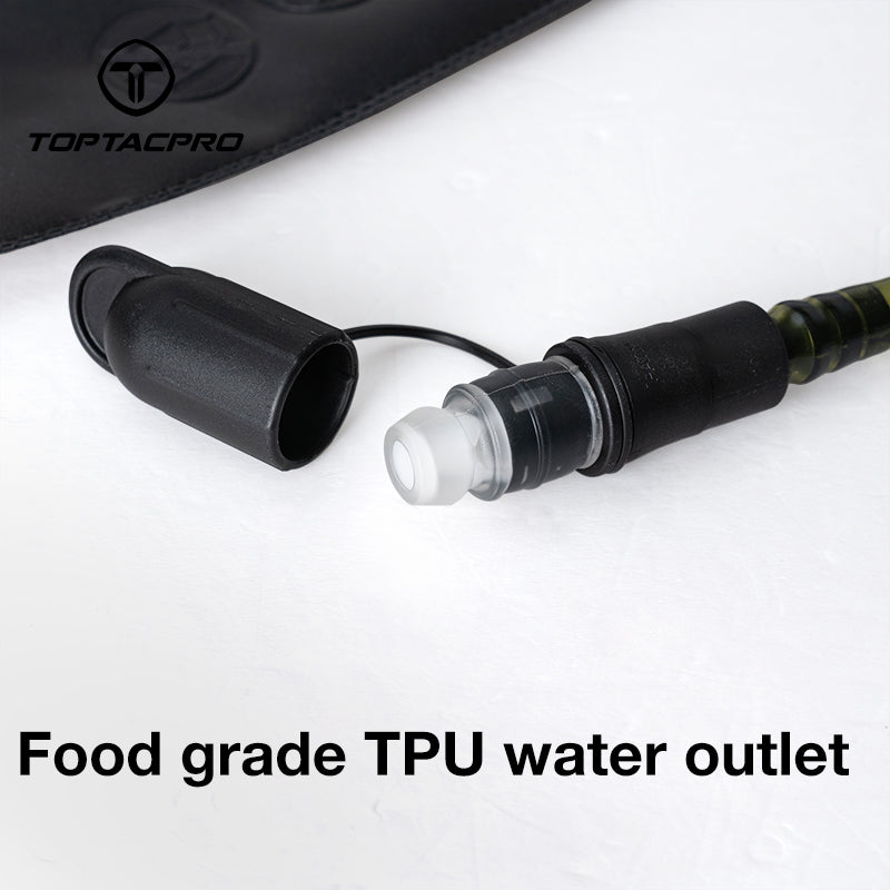 TOPTACPRO 2L Tactical Water Bladder Food Grade TPU Hydration Bladder for Backpack 8908