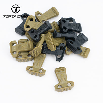 TOPTACPRO Tactical Hook Handle Set 3PCS Elastic Rope Clip for Pouch Tactical Gear 8909